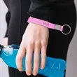 Glow In The Dark Keychain Silicone Wristband | https://www.bestnamebadges.com