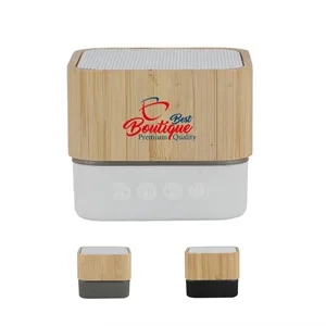 Outdoor Portable Car Bamboo Wireless Bluetooth  Speaker | https://www.bestnamebadges.com