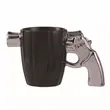 3D Revolver Handle Ceramic Mug Unique Coffee Cup | https://www.bestnamebadges.com