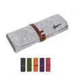 Student Portable Felt Solid Color Creative Roll Pencil Bag | https://www.bestnamebadges.com