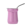 5oz. Mini Stainless Steel Tumbler with Straw Insulated | https://www.bestnamebadges.com