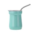 5oz. Mini Stainless Steel Tumbler with Straw Insulated | https://www.bestnamebadges.com
