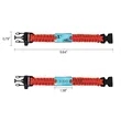 Custom Paracord Survival Bracelets | https://www.bestnamebadges.com