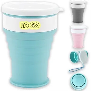 11oz.Collapsible Silicone Travel Cup Lid Portable Drinking M