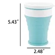 11oz.Collapsible Silicone Travel Cup Lid Portable Drinking M | https://www.bestnamebadges.com