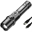 3 Lighting Modes Outdoor Rechargeable LED Flashlight | https://www.bestnamebadges.com
