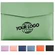 PU Leather A4 Office File Folder with Magnetic Buckle | https://www.bestnamebadges.com