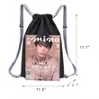 Customized Waterproof Drawstring Sports Backpack with Zipper | https://www.bestnamebadges.com