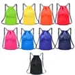 Customized Waterproof Drawstring Sports Backpack with Zipper | https://www.bestnamebadges.com