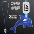 LED Lanyards with Acrylic Dolphin Pendant | https://www.bestnamebadges.com