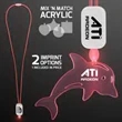 LED Lanyards with Acrylic Dolphin Pendant | https://www.bestnamebadges.com