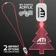LED Neon Lanyard with Acrylic Tree Pendant | https://www.bestnamebadges.com