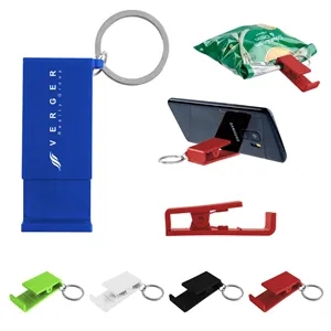 rABS Clip Phone Stand Key Ring | https://www.bestnamebadges.com