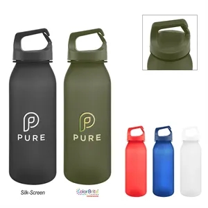 20 Oz. Brooke rPET Bottle With Easy Carry Handle | https://www.bestnamebadges.com