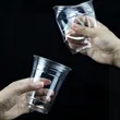 Stock Clear Cold Drink Cup Customizable Size For Coffee | https://www.bestnamebadges.com