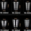 Stock Clear Cold Drink Cup Customizable Size For Coffee | https://www.bestnamebadges.com