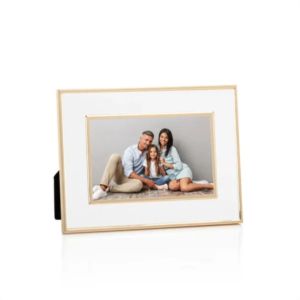 Grenada Frame - White/Rose Gold | https://www.bestnamebadges.com