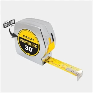30 ft. Stanley Tools® USA-Made PowerLock® Tape Measure | https://www.bestnamebadges.com
