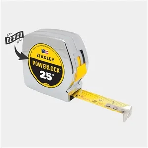 25 ft. Stanley Tools® USA-Made PowerLock® Tape Measure | https://www.bestnamebadges.com