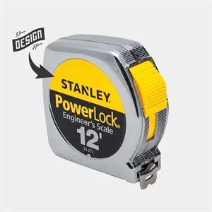 12 ft. Stanley Tools® PowerLock® Engineer's Tape Measurement | https://www.bestnamebadges.com