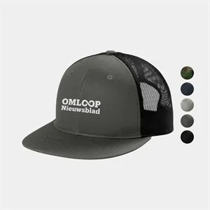 Port Authority® Snapback Flat Bill Trucker Cap | https://www.bestnamebadges.com