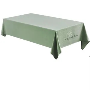 Rectangle Tablecloth Linen Textured Waterproof,55 x 142 Inch