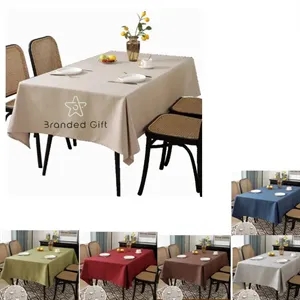 Stain Resistant Table Cloth Wrinkle Free Decorative Fabric 