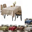 Stain Resistant Table Cloth Wrinkle Free Decorative Fabric  | https://www.bestnamebadges.com