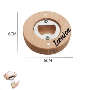 Magnetic Bamboo Beer Bottle Opener