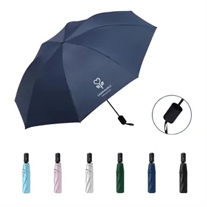 43.3" Arc Automatic Travel Folding Umbrella W/ UV Protection