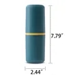 Portable Travel Toothbrush Holder Cup With Storage Case Lid | https://www.bestnamebadges.com
