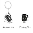 Custom Alloy Coffee Cup Shape Key Chain | https://www.bestnamebadges.com