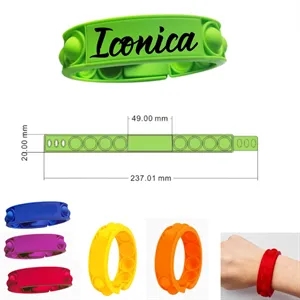 Silicone Finger Bubble Stress Relief Bracelet Wristband