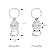 Metal Chrome Bottle Opener Keychains | https://www.bestnamebadges.com