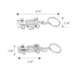 Mini Race Car Keyring Metal Keychain | https://www.bestnamebadges.com
