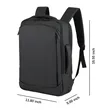 Carry On 3-Way Convertible PU Leather Laptop Backpack | https://www.bestnamebadges.com