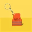 Custom Reflective Safety Vest Keytag | https://www.bestnamebadges.com