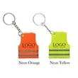 Custom Reflective Safety Vest Keytag | https://www.bestnamebadges.com