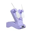 Dual-head Rechargeable Portable Foldable Mini Fan | https://www.bestnamebadges.com