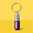 Custom Aluminium Pill Case Keychain | https://www.bestnamebadges.com