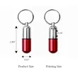 Custom Aluminium Pill Case Keychain | https://www.bestnamebadges.com