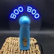 Mini Handheld USB Rechargeable Fan with LED Display | https://www.bestnamebadges.com