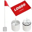 Golf Green Hole Cup and Flag Set Flagpole Marker In Stock | https://www.bestnamebadges.com