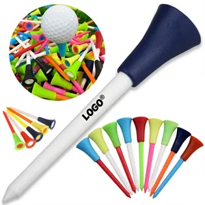 Golf Tees with Soft Rubber Top Durable Plastic In Stock