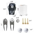 Mini Leather Golf Ball Pouch Belt Clip Accessory Bag | https://www.bestnamebadges.com