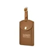 Flap Leather Travel Luggage Tag | https://www.bestnamebadges.com