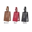 Leather Luggage Tag For Business | https://www.bestnamebadges.com