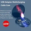60w Fast Charge 9 in 1 Black Multi Charging Cable Case | https://www.bestnamebadges.com