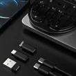 60w Fast Charge 9 in 1 Black Multi Charging Cable Case | https://www.bestnamebadges.com