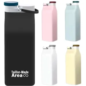 20Oz. Portable Travel Kettle Collapsible Black Water Bottle